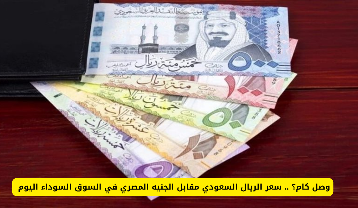 سعر الريال السعودي مقابل الجنيه المصري في السوق السوداء اليوم